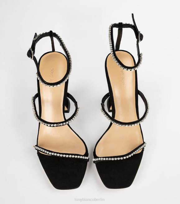 Stöckelschuhe| de Tony Bianco Frauen schüchterne Absätze schwarzes Wildleder 462460